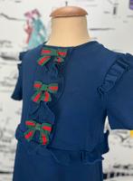 Gucci navy jurk met strikjes maat 8, Kinderen en Baby's, Gucci, Gucci EU, Customercare@gucci.com, Zo goed als nieuw
