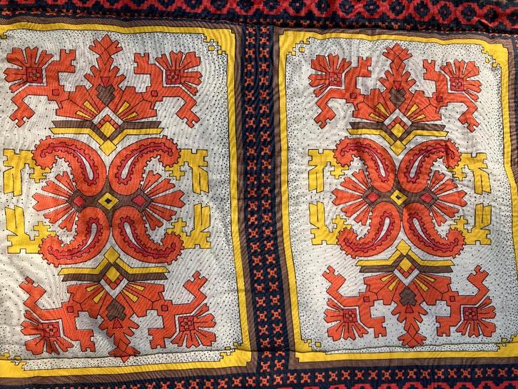 2 Vintage Slaapzakken Picknic kleden print jaren PPSTK!!!, Antiek en Kunst, Curiosa en Brocante, Verzenden