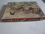 Vintage Simplex houten legpuzzel met konijnen en kabouters, Antiek en Kunst, Ophalen of Verzenden
