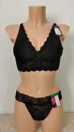 Nieuw maidenform set bh 85b met string L setprijs €35, Ophalen of Verzenden, Zwart, BH