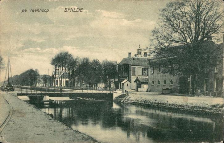 Smilde de Veenhoop, Verzamelen, Ansichtkaarten | Nederland, Gelopen, Drenthe, Voor 1920, Ophalen of Verzenden