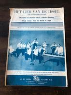 Bladmuziek Het Lied Van Dr Ijssel voor piano en zang, Muziek en Instrumenten, Bladmuziek, Zang, Gebruikt, Ophalen of Verzenden