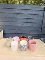 Diverse bloempotten - Nieuw en gebruikt, Tuin en Terras, Bloempotten, Ophalen, Gebruikt, Rond, Tuin