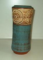 W-Germany vaas, bruin met groenblauw 30cm, Huis en Inrichting, Ophalen, Zo goed als nieuw