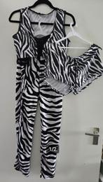 3 delig Zebra Disco, Flower Power outfit mt 38, Ophalen of Verzenden, Zo goed als nieuw, Maat 38/40 (M), Kleding