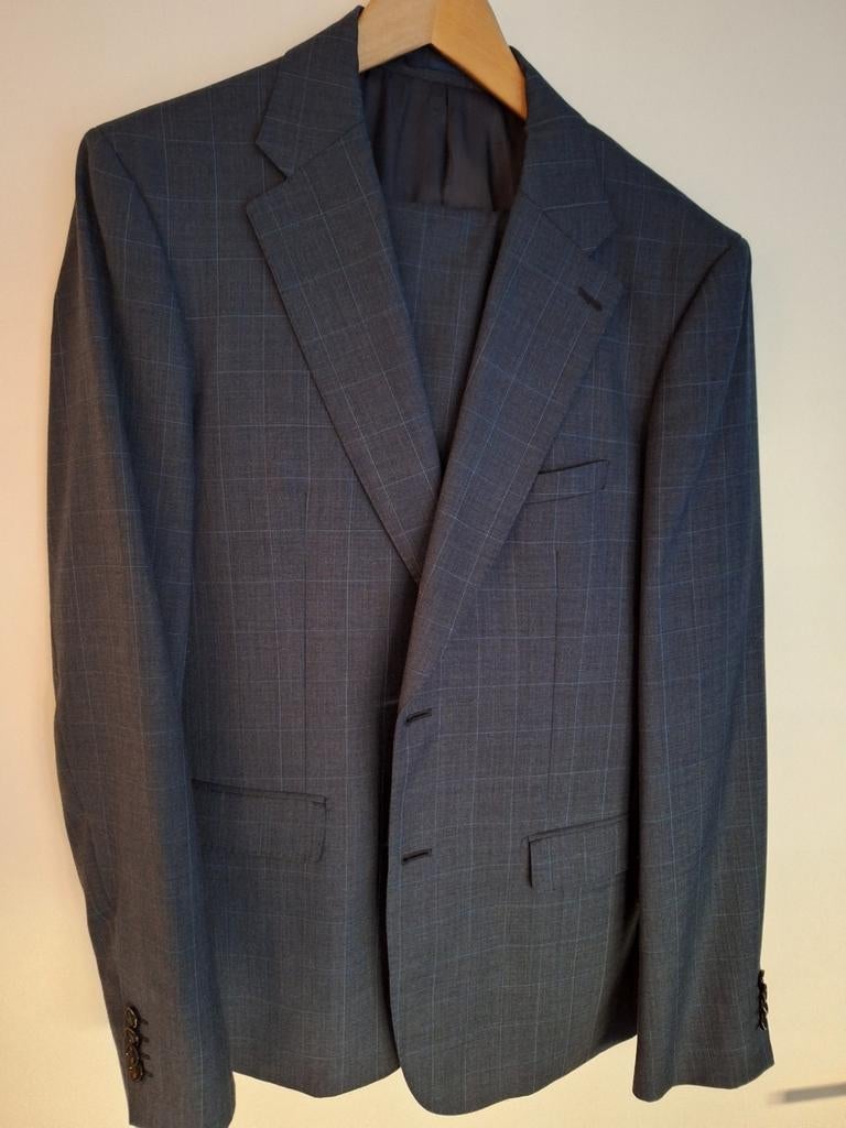 Kostuum heren donkerblauw maat 52 WE, Kleding | Heren, Kostuums en Colberts, Ophalen of Verzenden, Zo goed als nieuw, Maat 52/54 (L)