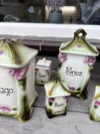 Antieke Kruidenpotten Set - deels beschadigd, Antiek en Kunst, Ophalen