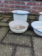 Emaile potjes enz, Tuin en Terras, Bloempotten, Ophalen, Kunststof, Gebruikt, Rond