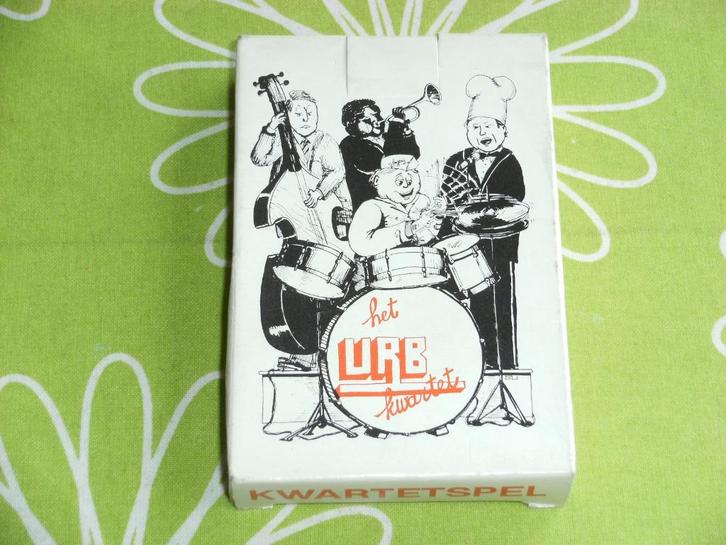 URB kwartet met bedrijven uit Houten en omstreken, Verzamelen, Speelkaarten, Jokers en Kwartetten, Zo goed als nieuw, Kwartet(ten)