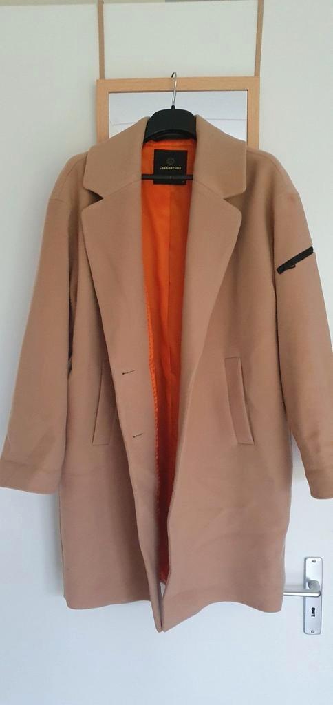 Greenstone Camel Wollen Jas - Maat 42, Kleding | Dames, Jassen | Winter, Zo goed als nieuw, Maat 42/44 (L), Beige, Ophalen of Verzenden