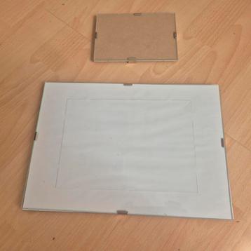 Fotolijst wand glas frameloos 200st A4 en A6 beschikbaar voor biedingen