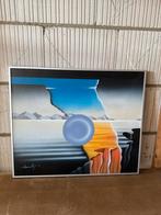 Abstract Schilderij Havenly - Vintage Kunst, Ophalen of Verzenden
