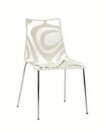 italian design stoelen (6), Huis en Inrichting, Stoelen, Ophalen, Wit, Design, modern, Zo goed als nieuw