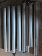 Duo rolgordijnen grijs/antraciet - diverse maten, Ophalen, Kunststof, 50 tot 100 cm, Zo goed als nieuw