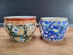 lot 2 antieke Chinese vissenkom fish-bowl cache pot vis kom, Antiek en Kunst, Antiek | Porselein, Ophalen of Verzenden