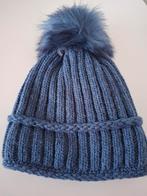 Blauwe gebreide muts met pompon - One size, Kleding | Dames, Hoeden en Petten, Hoed, Nieuw, Kurt Beines, One size fits all