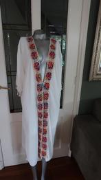 nieuw prachtig lang hes roomwit met borduursels past tm 2xl, Kleding | Dames, Truien en Vesten, Made in Italy, Verzenden, Wit