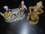 Drie porseleinen beeldjes van musicerende figuren, Ophalen