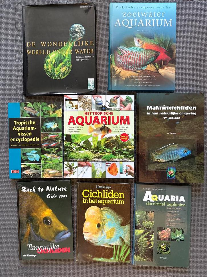 Boeken aquarium, Dieren en Toebehoren, Vissen | Aquaria en Toebehoren, Zo goed als nieuw, Overige typen, Ophalen of Verzenden