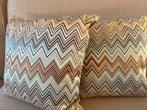 Missoni Home Italiaanse sierkussens dons kussen 2st, Huis en Inrichting, Ophalen, Zo goed als nieuw, Vierkant