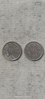 2x Zwitserse MUNT: 10 centimes 1931 en 10 centimes 1969, Ophalen of Verzenden, Overige landen, Setje