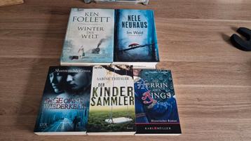 NIEUW 5X Duitstalige Thriller/Roman leesboeken  beschikbaar voor biedingen