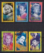 Frankrijk, serie "zangers" 2001-14, Verzenden, Gestempeld