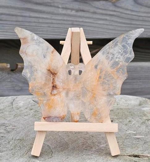 Gave heldere limonietkwarts vlinder, Verzamelen, Mineralen en Fossielen, Ophalen of Verzenden