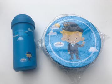 Back to school Brooddoosje Bekertje vliegtuig KLM Blue Band beschikbaar voor biedingen
