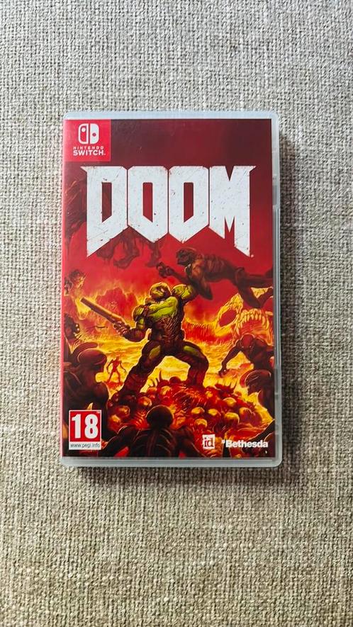 Doom nintendo switch, Spelcomputers en Games, Games | Nintendo Switch, Zo goed als nieuw, Shooter, 1 speler, Vanaf 18 jaar, Ophalen