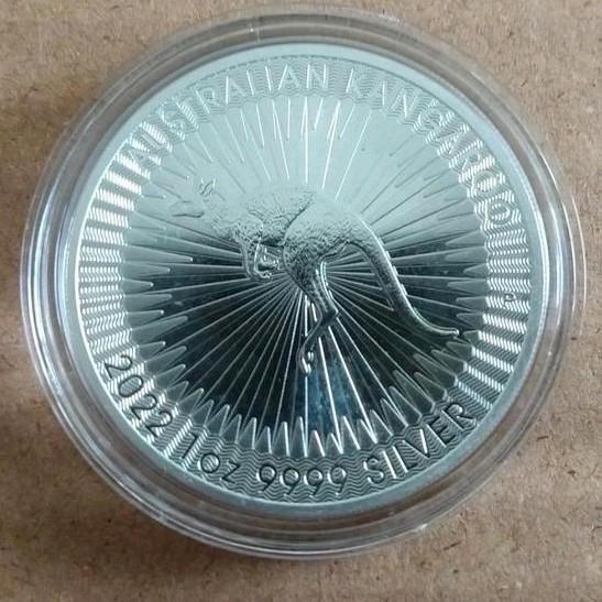 1 oz Zilver Perth Mint Kangaroo van 2022 uit Australië, Postzegels en Munten, Edelmetalen en Baren, Zilver, Ophalen of Verzenden