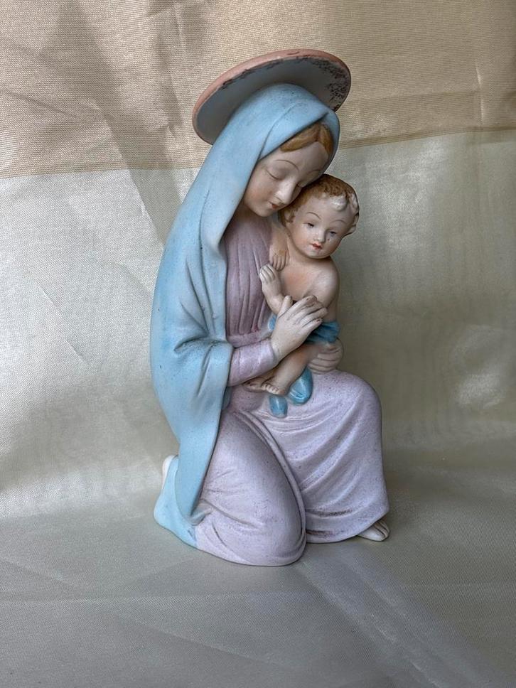 Sfhinx Maria met Jezus Beeldje, Antiek en Kunst, Antiek | Religie, Ophalen of Verzenden