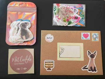 Gepersonaliseerd setje Jellycat stickers beschikbaar voor biedingen