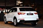Audi Q3 45 TFSI e 3x S-Line. Pano, ACC, Dodehoek, Lane assis, Auto's, Gebruikt, Zwart, Leder en Stof, Wit