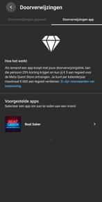 25% korting voor het spelletje Beat Saber. Meta quest., Spelcomputers en Games, Virtual Reality, Nieuw, Ophalen of Verzenden, Overige platformen