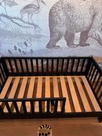 Petit Amélie PEUTERBED «PLUME» 140X70 ZWART + matras, Ophalen, 70 tot 85 cm, 140 tot 160 cm, Zo goed als nieuw