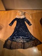 Elsa verkleedkleding met pruik, Ophalen of Verzenden, Zo goed als nieuw, 134 t/m 140, Meisje