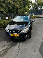 Seat Ibiza 1.4 63KW 3DRS 2010 Zwart, Auto's, Voorwielaandrijving, 4 cilinders, Overige bekleding, Cruise Control