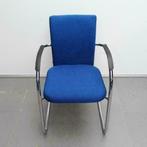 Set 2x Klöber vergaderstoelen met blauwe stof, Ophalen of Verzenden, Blauw, Stof
