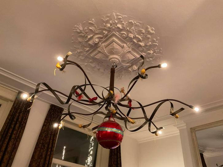 Jacco Maris Kroonluchter - 165cm diameter, Huis en Inrichting, Lampen | Plafondlampen, Gebruikt, Metaal, Ophalen