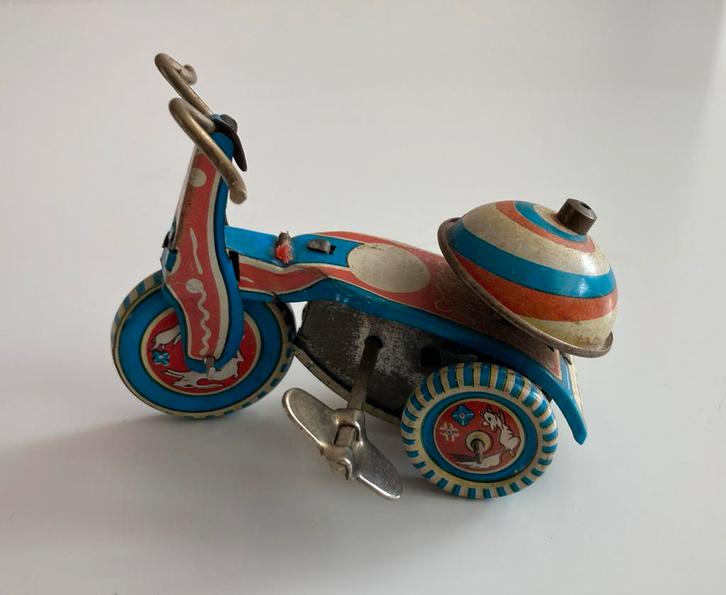 Vintage blikken speelgoed | driewieler / motor, Antiek en Kunst, Antiek | Speelgoed, Ophalen