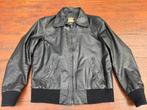 Leren jas, Ophalen, Maat 48/50 (M), Zwart, Genuine leather