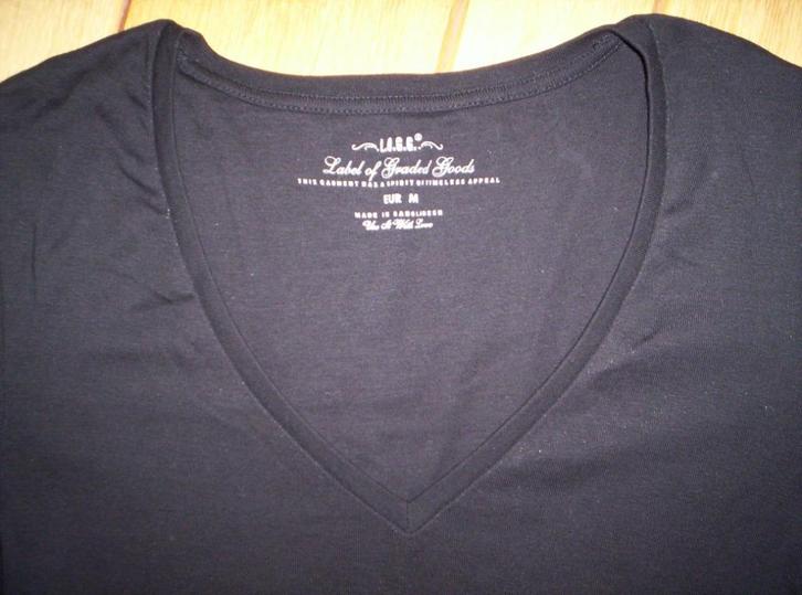 H&M L.O.G.G. t- shirt zwart maat M, Kleding | Dames, T-shirts, Zo goed als nieuw, Zwart, Lange mouw, Ophalen of Verzenden