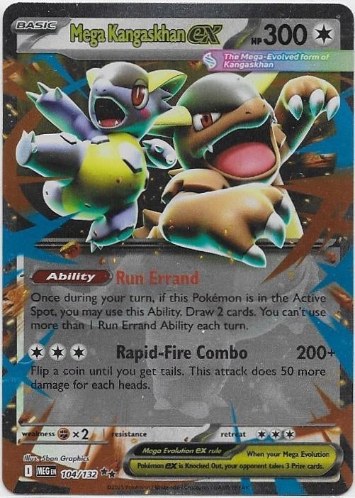 Mega Evolution,  Mega Kangaskhan [ex] 104/132, Ophalen of Verzenden, Nieuw, Losse kaart