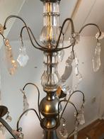 Moderne Franse kroonluchter nikkel kristal, Huis en Inrichting, Lampen | Kroonluchters, Gebruikt, Ophalen of Verzenden, Metaal