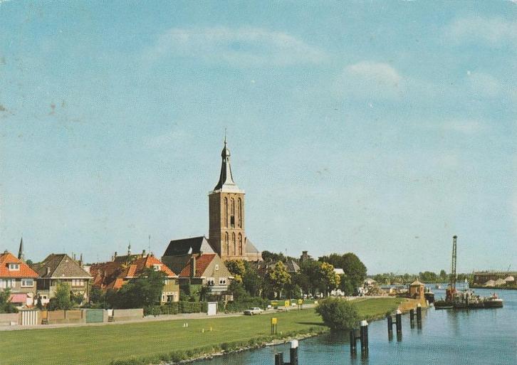 HASSELT Gezicht met Kerk, Verzamelen, Ansichtkaarten | Nederland, Gelopen, Overijssel, 1960 tot 1980, Verzenden