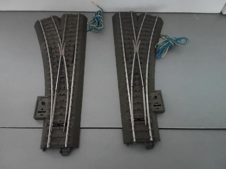 Marklin C electrissche rechte wissel paar, Hobby en Vrije tijd, Modeltreinen | H0, Gebruikt, Rails, Wisselstroom, Märklin, Ophalen of Verzenden