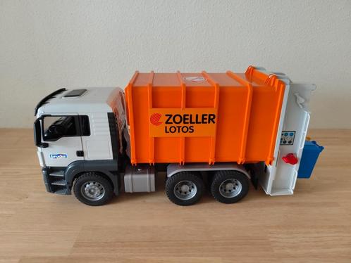 Bruder MAN TGA vuilniswagen, Hobby en Vrije tijd, Modelauto's | 1:87, Zo goed als nieuw, Bus of Vrachtwagen, Ophalen of Verzenden