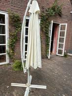 Zwevende parasol, ecru, 2,5 m doorsnee, Tuin en Terras, Ophalen, Gebruikt, Kantelbaar, 2 tot 3 meter