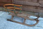 Gebruikte Houten slee met nette rugleuning, Ophalen, Rugleuning, Gebruikt
